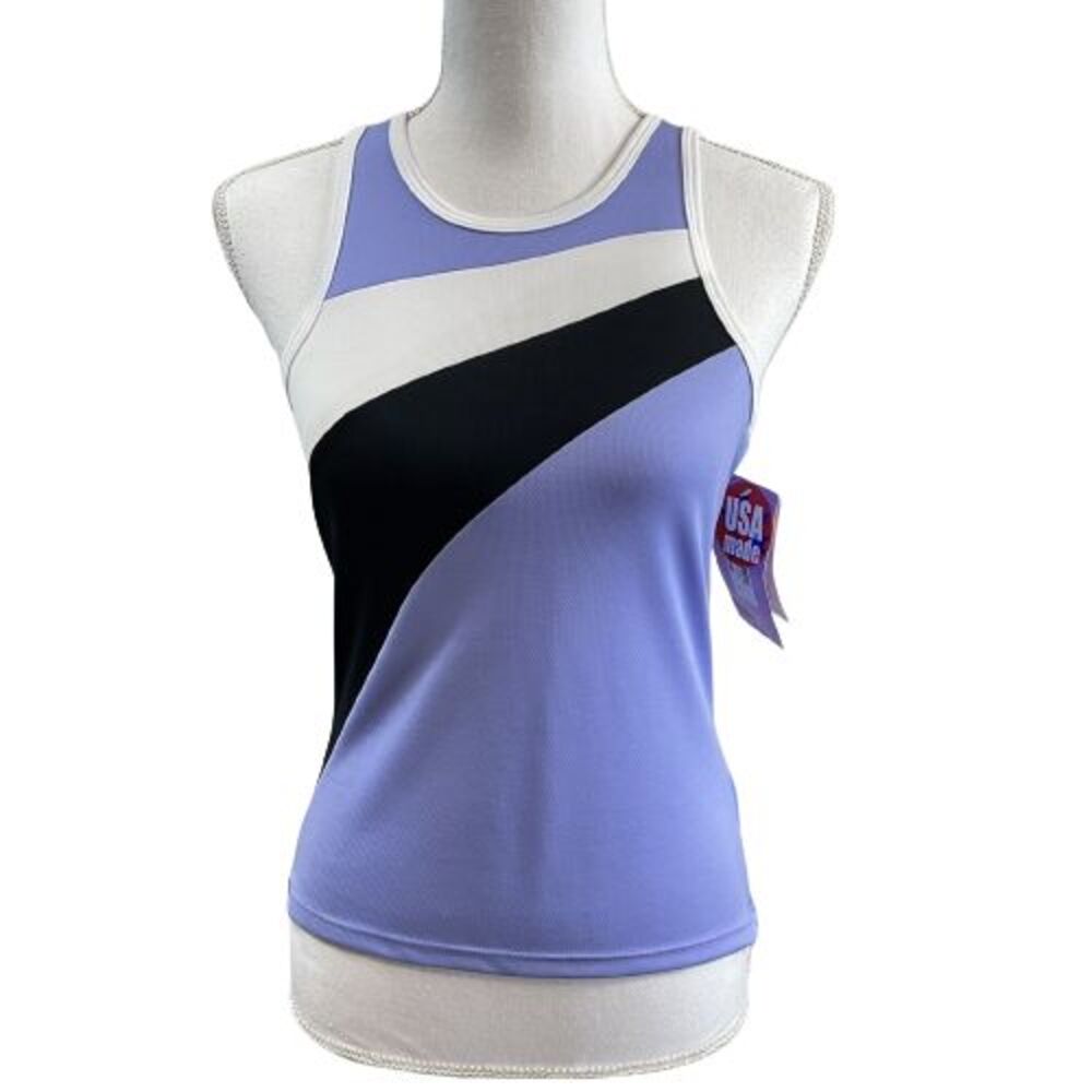 NWT Bellwether Cyclewear Women's M Vision Jersey Tank Top - Lilac/Black/White